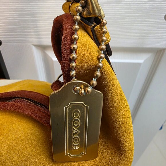 Ultra Rare numbered 2003 Coach Suede Hobo (177 of 300) 9498 Italian Y2K Handbag! - Picture 2 of 10